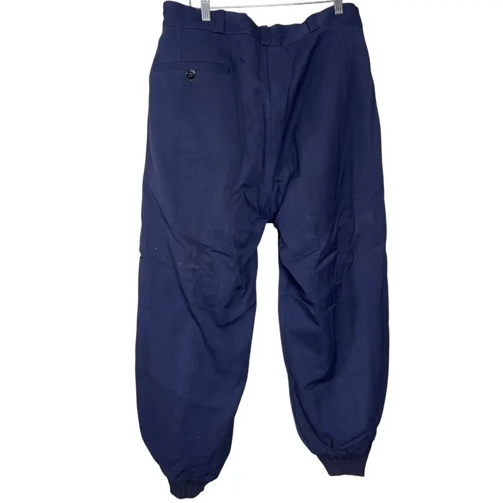 Harriswear Vintage Sports Garment Blue Men Winter Pants *Dimensions In Picture*